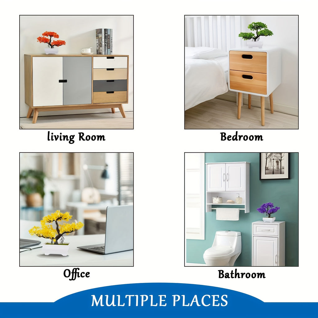 1pc Mini Cloud Pine Artificial Bonsai - Perfect for Home & Office Decor, Ideal Housewarming Gift