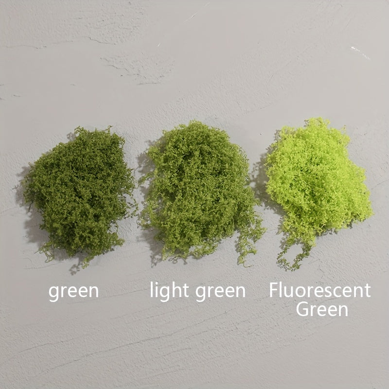 20g Artificial Fake Moss for DIY Miniature Landscape, Green Plant Lawn Decoration for Pots, Windowsill Decor