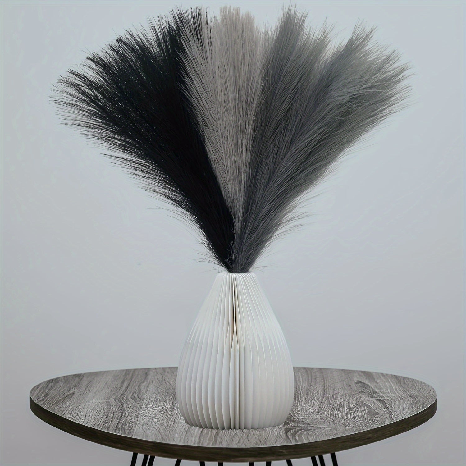 18pcs Artificial Plant Pampas Grass, 21.6in/55cm Faux Plant Vase Flower Arrangement, Fall Family Kitchen Bohemian Decoration Festival Wedding Party Decoration Atmosphere Props