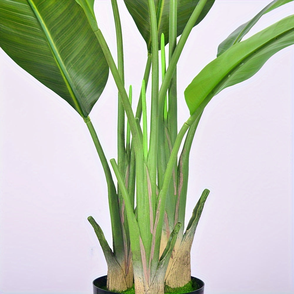 [Bird Of Paradise Artificial Plant] Artificial Bird Of Paradise Plant - Faux Palm Tree for Home Decor Indoor Outdoor Office