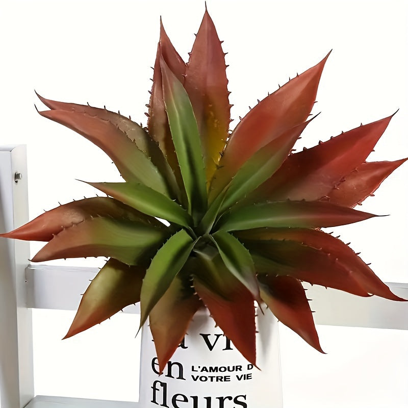 1pc, Large Artificial Succulents Aloe Plants, Real Touch Fake Flowers Unpotted For Home Wedding Festival Arrangement, Autumn Thanksgiving Winter Xmas Christmas Home Decor