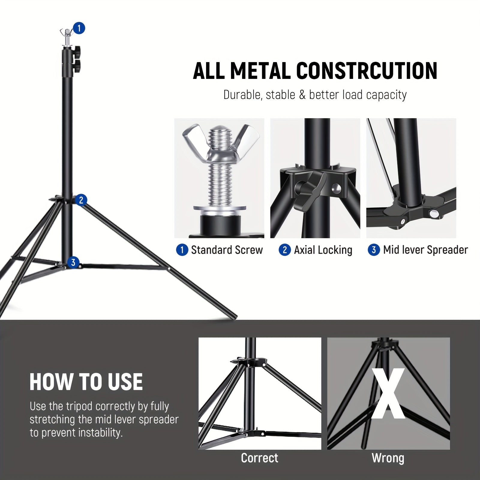10x7ft Adjustable Metal Backdrop Stand - Durable Photo Studio Kit with 4 Crossbars, 4 Backdrop Clamps, and Balloon Arch Support for Parties, Wedding, and Event Decorations