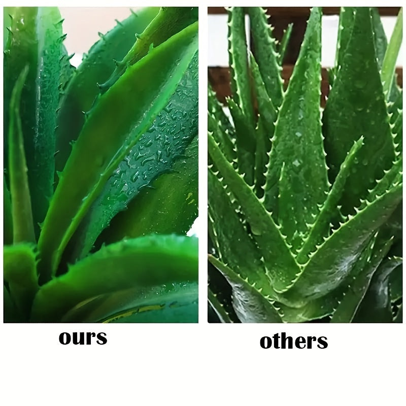1pc, Large Artificial Succulents Aloe Plants, Real Touch Fake Flowers Unpotted For Home Wedding Festival Arrangement, Autumn Thanksgiving Winter Xmas Christmas Home Decor