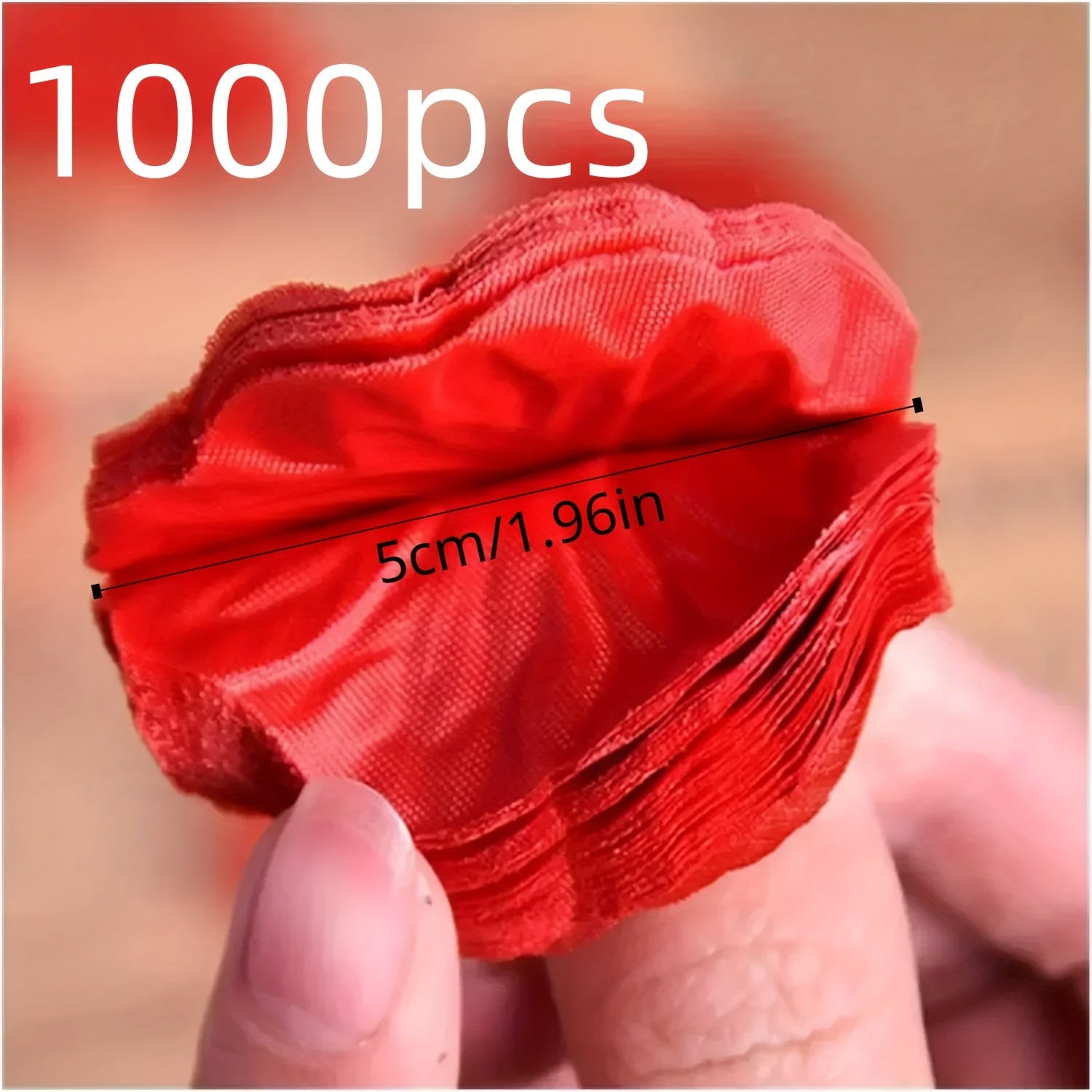 1000pcs Romantic Red Rose Petals - Decorative Swags for Wedding and Valentine's Day - Artificial Flowers for Party, Event, and Home Decoration