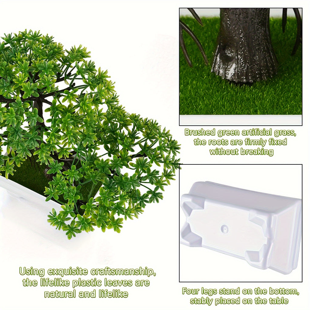1pc Mini Cloud Pine Artificial Bonsai - Perfect for Home & Office Decor, Ideal Housewarming Gift