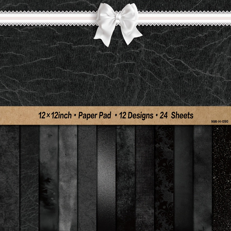 12/24/36/48 Sheets 3D Embossed Floral Scrapbook Paper Pad, 12x12 Inch Decorative Craft Cardstock for DIY Card Making, Art Projects & Background Supplies