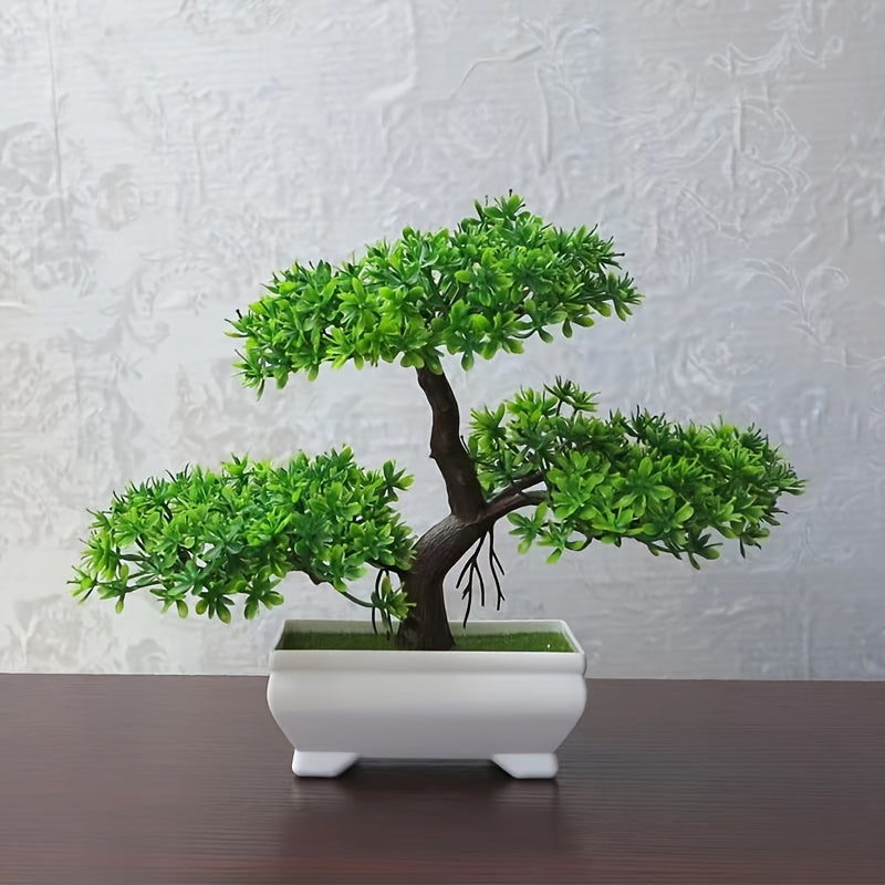 1pc Mini Cloud Pine Artificial Bonsai - Perfect for Home & Office Decor, Ideal Housewarming Gift