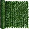 1pc UV-Resistant Artificial Hedge Fence - Faux Green Leaves Panel for Outdoor Garden Decoration & Balcony Fencing Privacy Screen