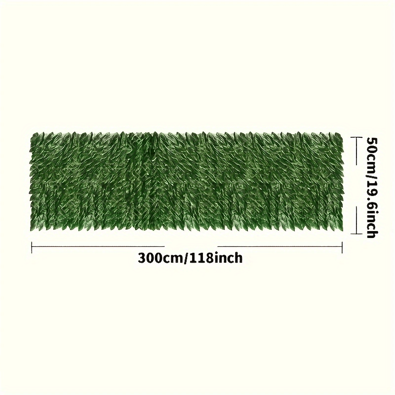 1pc UV-Resistant Artificial Hedge Fence - Faux Green Leaves Panel for Outdoor Garden Decoration & Balcony Fencing Privacy Screen