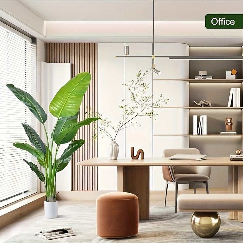 1pc 70.87" Lush & Realistic Bird of Paradise Artificial Plant - Durable Plastic, Maintenance-Free, Perfect for Indoor/Outdoor Decor - Ideal Housewarming Gift for All Seasons, Includes Pot, No Power Needed, Indoor Outdoor Deco