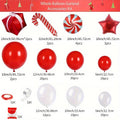 Christmas Balloon Garland Arch Kit 126pcs with Candy Cane, Gift Box, Red Star Balloons for Party Decorations, Holiday, Thanksgiving, New Year, House Decor by MZYi.LINGER Suitable for Ages 14+