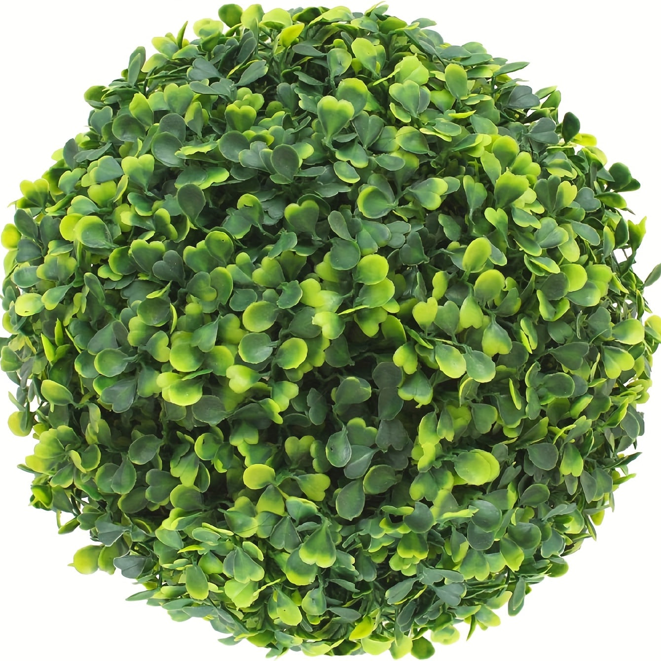 Topiary Ball Artificial Outdoor Boxwood Balls Topiary Lifelike Plants, Round Topiary For Indoor/Outdoor Decore, Sempre Verde Green 7 Inch, 11inch, 15inch, 19inch, 1 Piece
