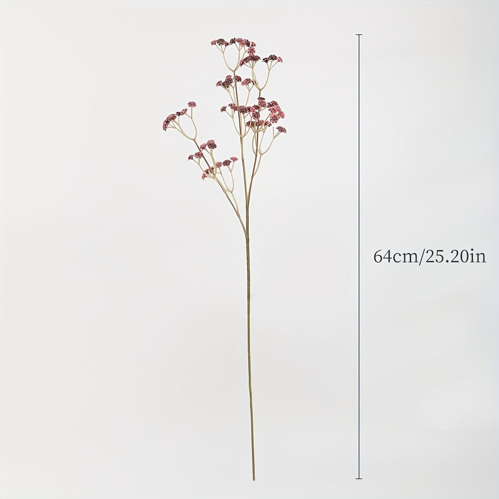 5pcs Real Touch Artificial Gypsophila Flowers - Perfect for Weddings, DIY Floral Arrangements, Home Decor and More!