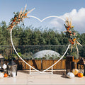 1pc Heart-Shaped Metal Balloon Arch Stand, Iron Photo Backdrop Holder for Wedding, Birthday Party, Youngsters Shower, Bridal Shower - No Electricity Needed, Featherless, Versatile Decor for Christmas, Halloween, Valentine's D