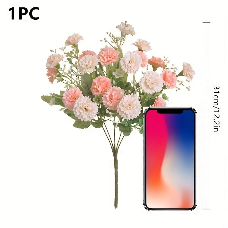 1pc 20 Heads Artificial Flowers, Fake Hydrangeas, Wedding Routes fabric Flowers for Home Furnishings Hotel Decorations Valentine's Day Gifts Mother's Day Gifts Birthday Gifts