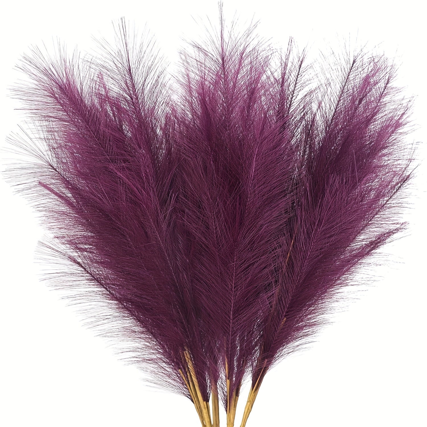 18pcs Artificial Plant Pampas Grass, 21.6in/55cm Faux Plant Vase Flower Arrangement, Fall Family Kitchen Bohemian Decoration Festival Wedding Party Decoration Atmosphere Props