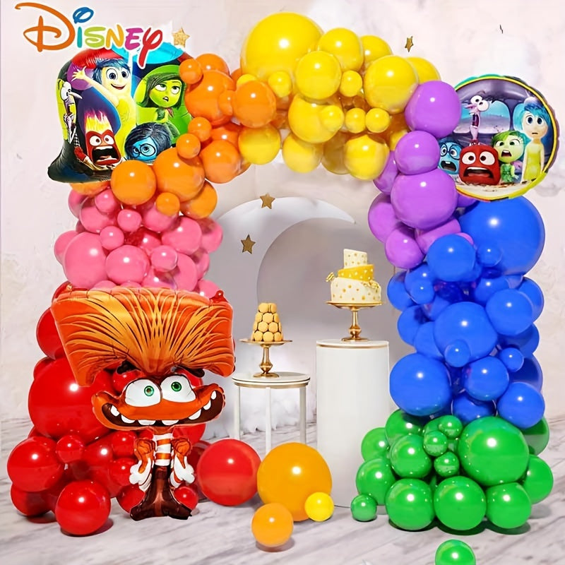 Disney 86pcs Balloon Set For Halloween & Birthday Parties - Inside Out Theme, Craft Supplies (Cake Toppers & Cups Not Included) Balloons Decoration Set Balloon Decorations