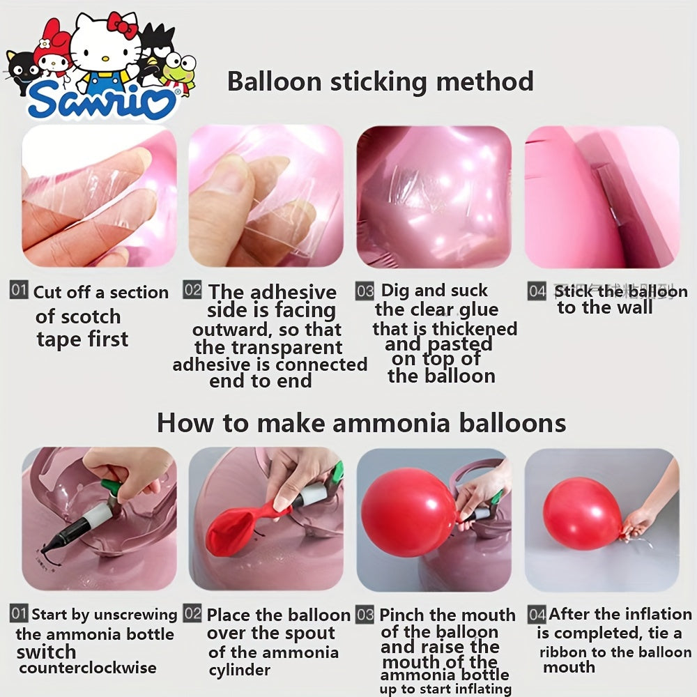 10pcs Vibrant Hello Kitty Balloon Set - Dazzling Golden Metallic & Soft Pastel Macaron Colors, Inflatable, Reusable, and Long-Lasting - Perfect for Birthday, Anniversary, Graduation, Wedding Celebrations and Themed Parties