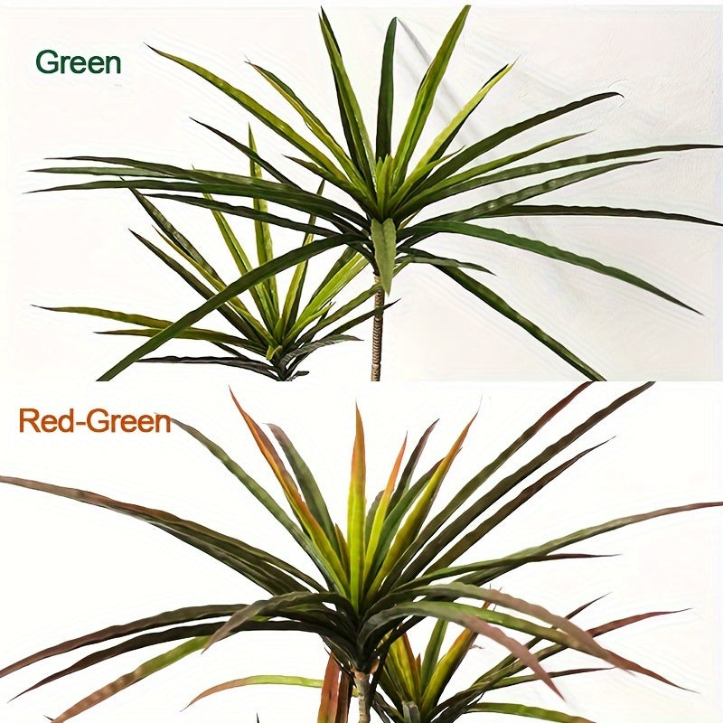 Artificial Dracaena Plant, 90cm/120cm Tropical Tree, Faux Palm Leaves Cycas for Home Office Decor, Plastic, Floor Standing, No Container, Ideal for Wedding, Engagement, Christmas, Halloween, Easter, Thanksgiving, Valentine'S