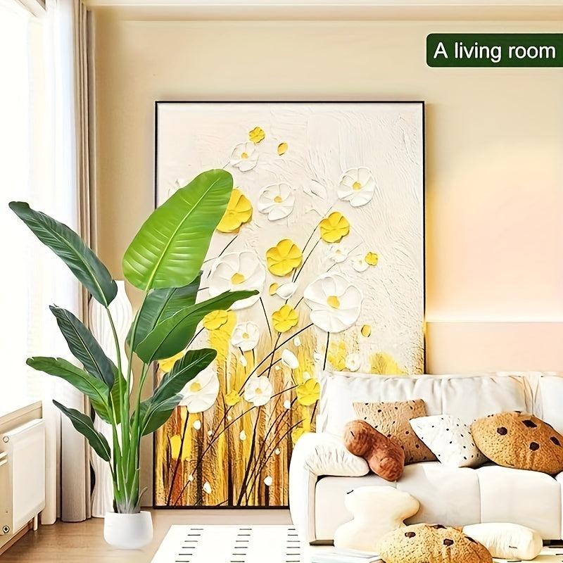 1pc 70.87" Lush & Realistic Bird of Paradise Artificial Plant - Durable Plastic, Maintenance-Free, Perfect for Indoor/Outdoor Decor - Ideal Housewarming Gift for All Seasons, Includes Pot, No Power Needed, Indoor Outdoor Deco