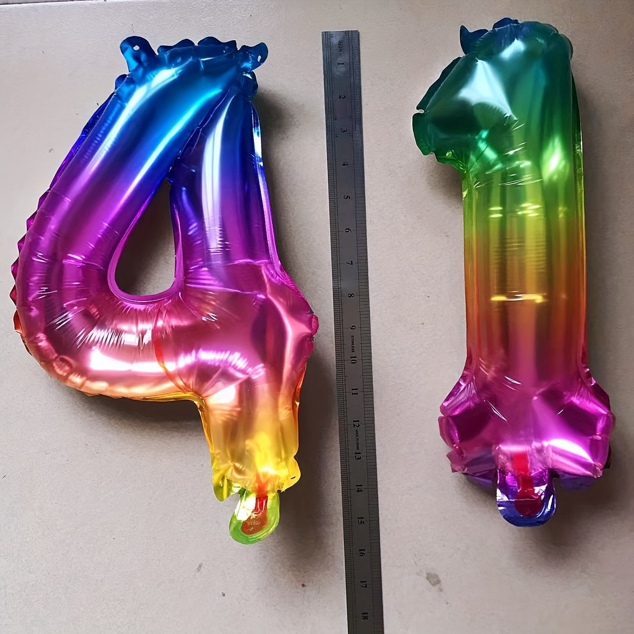 1pc, 16 Inch Party Birthday Decoration Aluminum Film Balloon Jelly Color Numbers 0-9, Aluminum Film Balloon, Birthday Photo Prop, Birthday Party Anniversary Party Scene Decor Arrangement, Room Decor, Indoor Decor