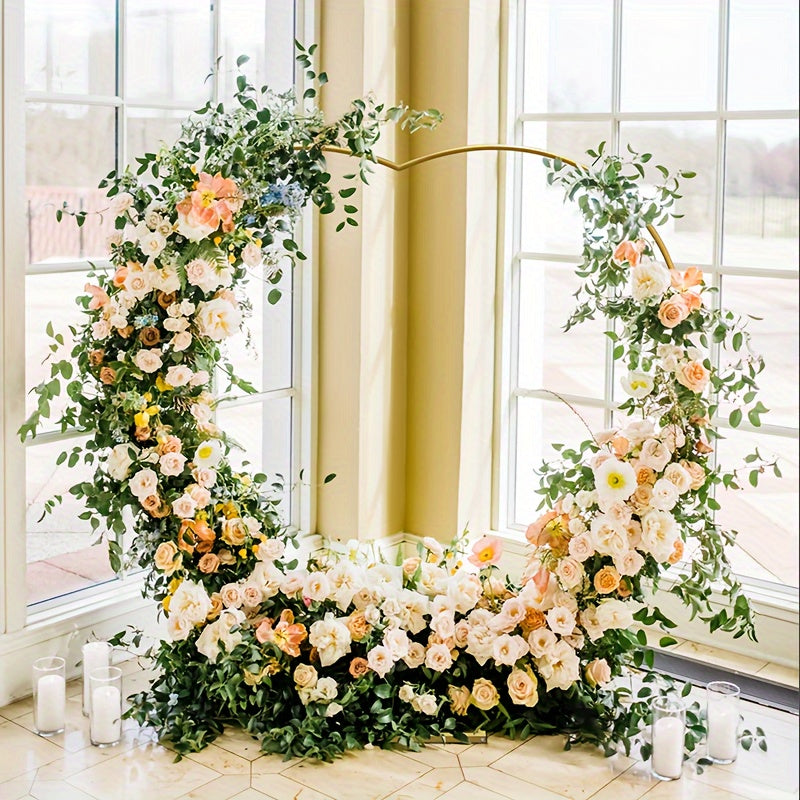 1pc Heart-Shaped Metal Balloon Arch Stand, Iron Photo Backdrop Holder for Wedding, Birthday Party, Youngsters Shower, Bridal Shower - No Electricity Needed, Featherless, Versatile Decor for Christmas, Halloween, Valentine's D