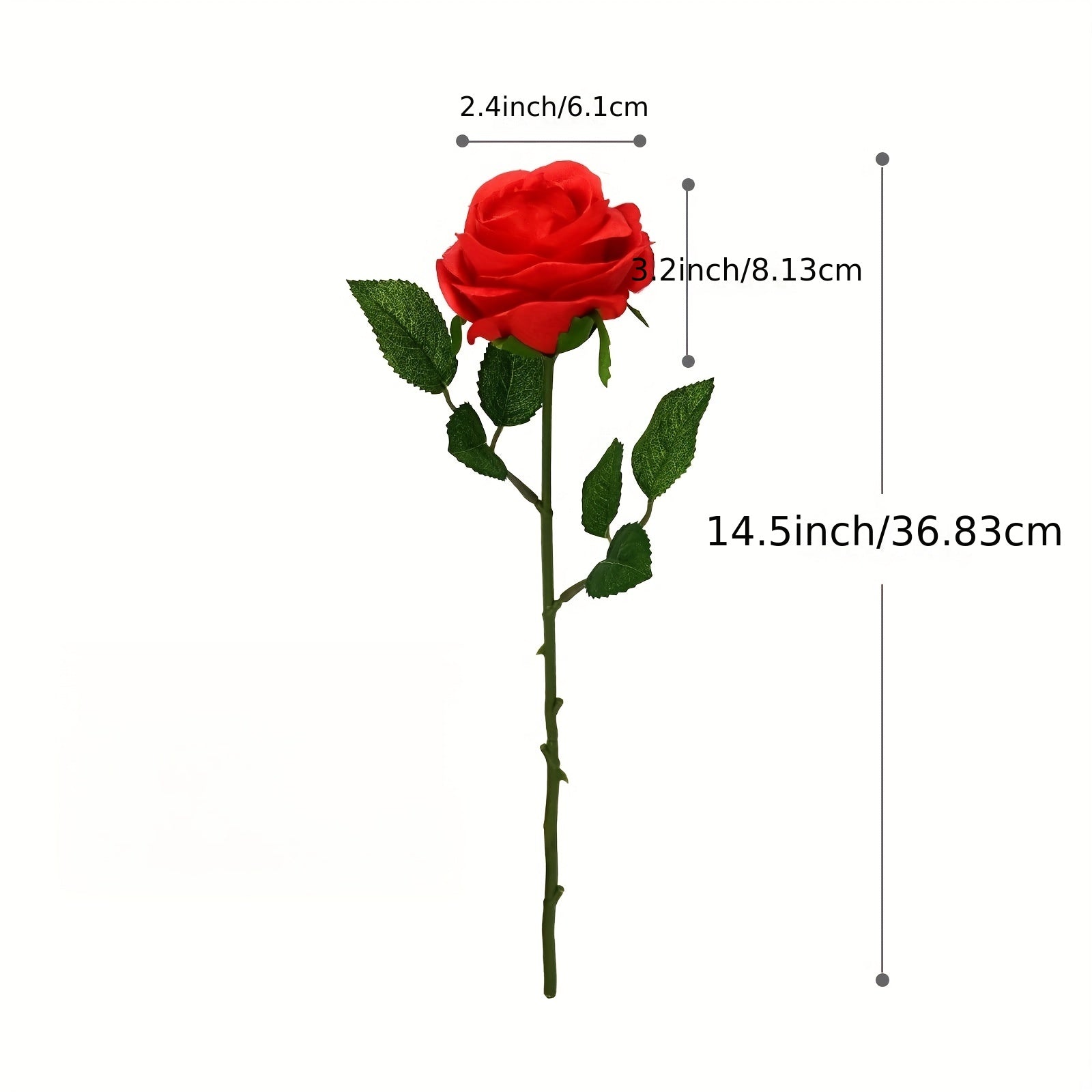 24pcs Artificial Rose Flower, Realistic Silk Roses With Stem Bouquet Of Flowers Plastic Flowers Real Looking Fake Roses For Home Wedding Centerpieces Party Decorations, Room Decor, Home Decor
