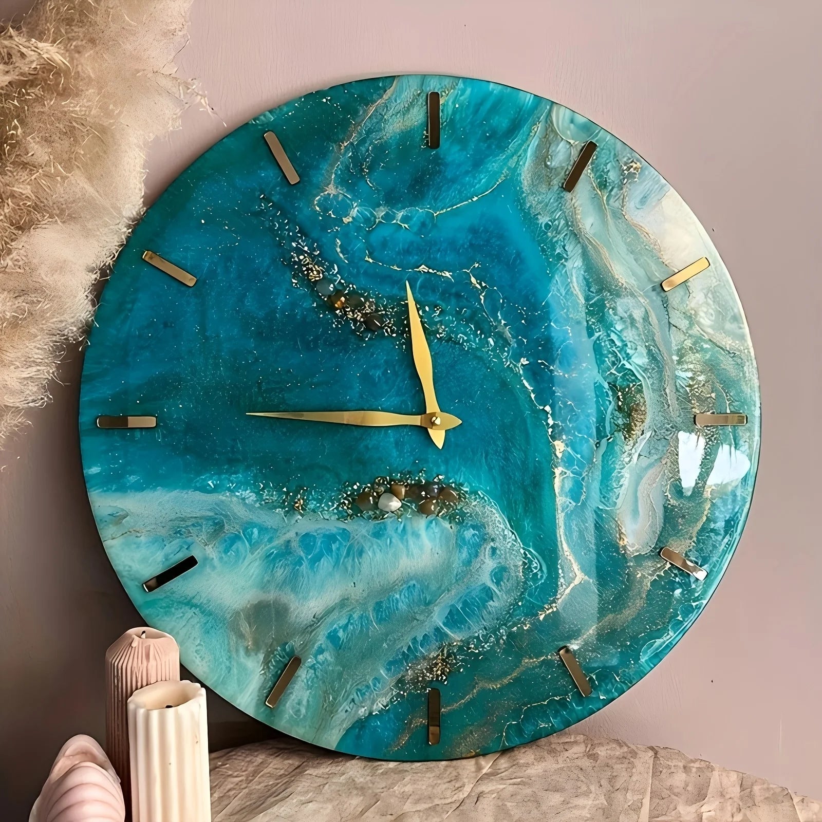 DIY Clock Silicone Mold Set, Resin Casting Dial Decoration, Pendant, Home Decor, Wall Decoration, Epoxy Resin Process