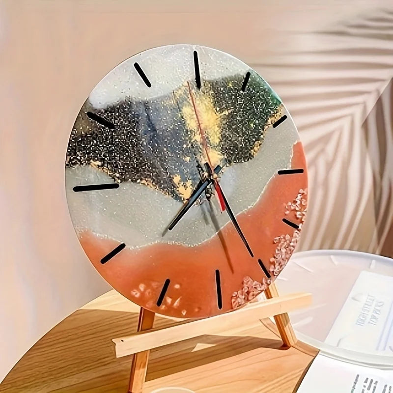 DIY Clock Silicone Mold Set, Resin Casting Dial Decoration, Pendant, Home Decor, Wall Decoration, Epoxy Resin Process