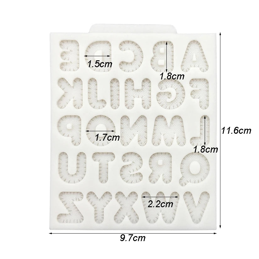 Alphabet Silicone Cake Baking Mold Sugarcraft Chocolate Cupcake Fondant Decorating Tools