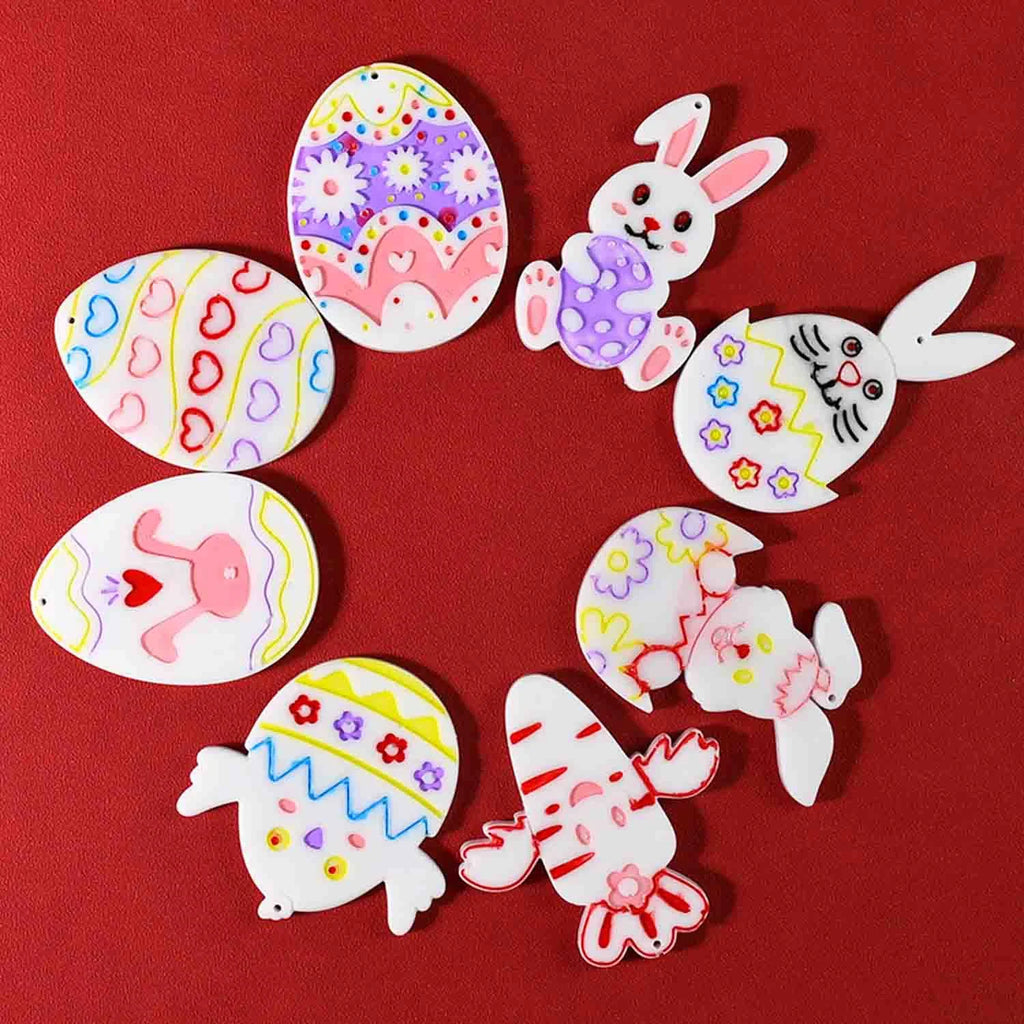 Easter Egg Rabbit Full-page Hanging Silicone Mold Pendant Decoration, DIY Handicraft Enthusiast's Handicraft