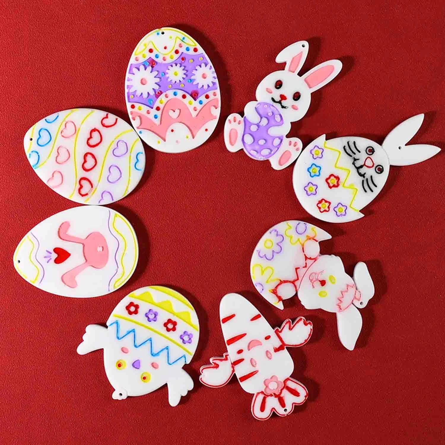 Easter Egg Rabbit Full-page Hanging Silicone Mold Pendant Decoration, DIY Handicraft Enthusiast's Handicraft