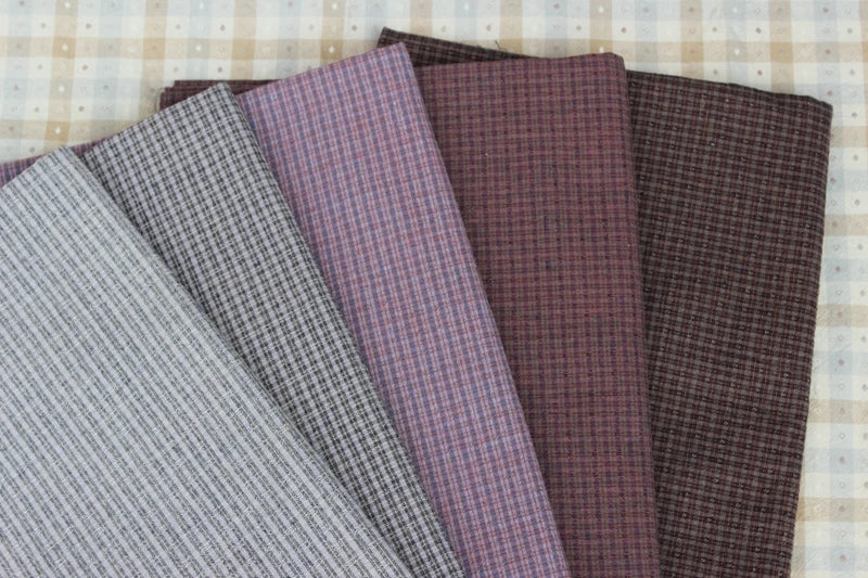 Cotton Japanese Yarn Dyed Flower Cotton Grey Beige Sewing Patchwork Fabric for Quilting Bag Purse Needlework Accessories Cloth