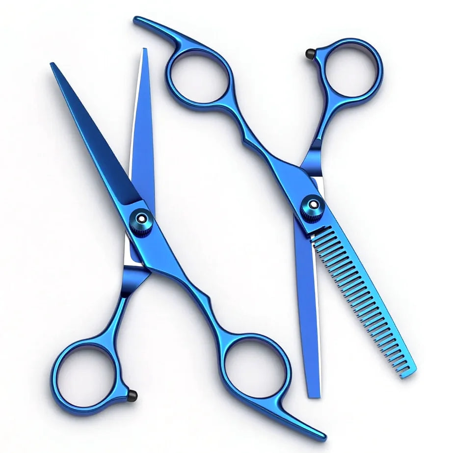 6 Inch Professional Hair Scissors Stainless Steel Sharp Blades Ergonomic Handle for Salon Barber Home Haircut Stylist Tool 1001