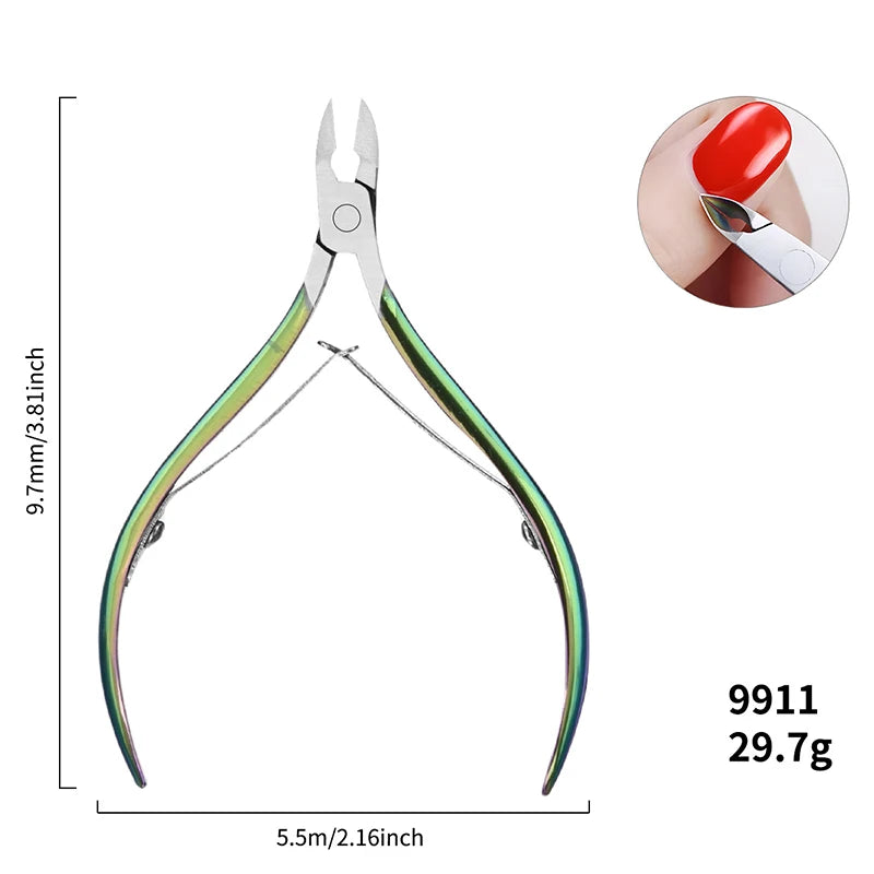 Professional Stainless Steel Straight Beauty Nail Cuticle Trimmer Nippers Cutter Clippers Remover Durable Durable Scissors