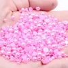 Hot Sale 1000pcs 12mm AB Colors Glue on Resin Half Round Flatback Beads for Clothes Dresses DIY Crafts Scrapbook Decoration