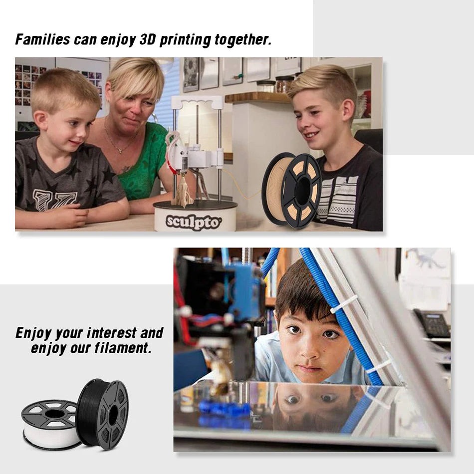 SUNLU 0.8KG PP 3D Filament 1.75mm 800g/Roll Filament Excellent Toughness Strong Fatigue Resistance Filament Fit Most FDM Printer