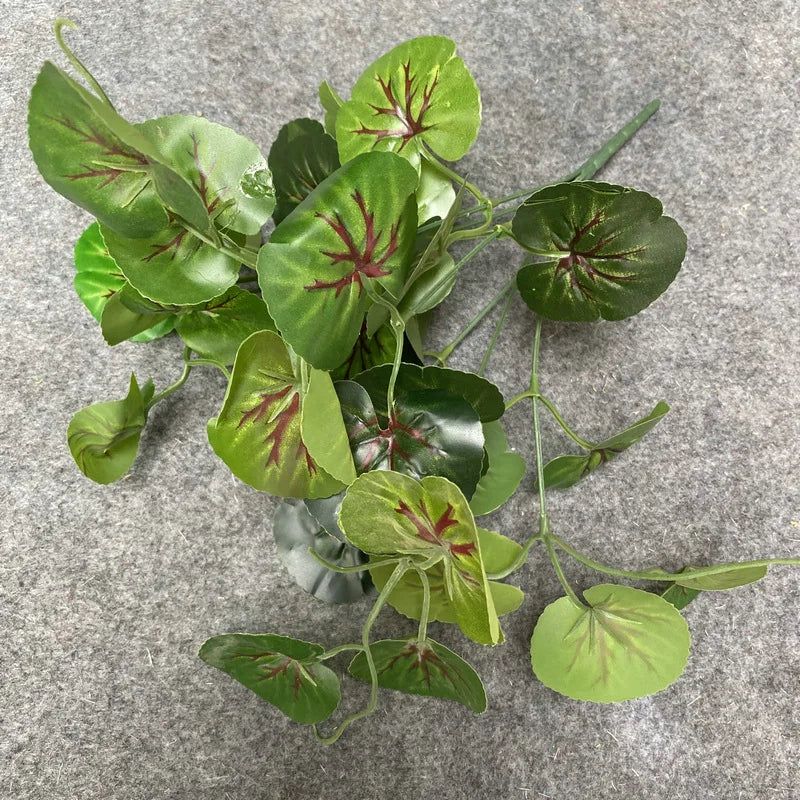 Artificial Plants Branch Artificial Ivy Leaf Artificial Green Leaves Fake Greenery Plants Fork for Home Office Party Decor