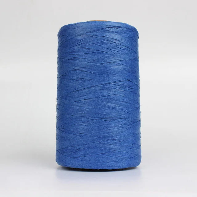 280-300 Meters Raffia Yarn For Hand Knitting Summer Raffia Straw Hats Bags Crochet Yarn Handmade Craft Knit Yarn Thread 24 Color