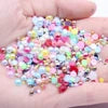 Hot Sale 1000pcs 12mm AB Colors Glue on Resin Half Round Flatback Beads for Clothes Dresses DIY Crafts Scrapbook Decoration