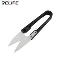 RELIFE RL-102 Insulated Ceramic Scissors High Hardness U-shaped Scissors for Mobile Phone Repair Tools Cutting Battery Cables
