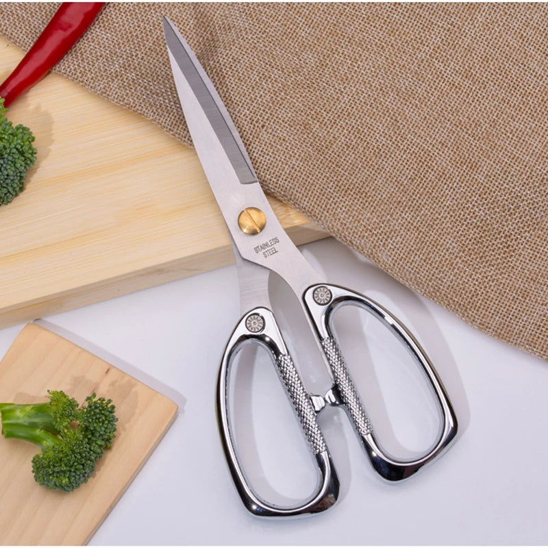 XITUO Stainless Steel Kitchen Strong Scissors Cut Chicken and Duck Bones Chef Professional Practical Scissors Kitchen Essentials