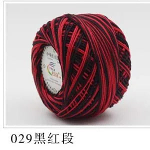 50g Worsted Middle Thin Lace Cotton Yarn Cotton Thread Crochet Thread for Hand Knitting Sewing Thread Width 1.5mm #5
