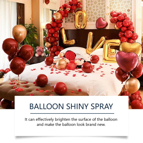 Dowmoo Latex Balloon Shine  Long-Lasting Non-Oxidizing Enhanced Gloss Textured Atmosphere Spray