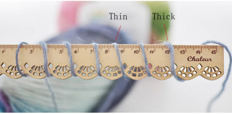 100% Wool Yarn Rainbow Color for Hand Knitting Crochet Hand-Woven Thickness Woolen Yarn Woolen Yarn Crocheting Shawl Thread