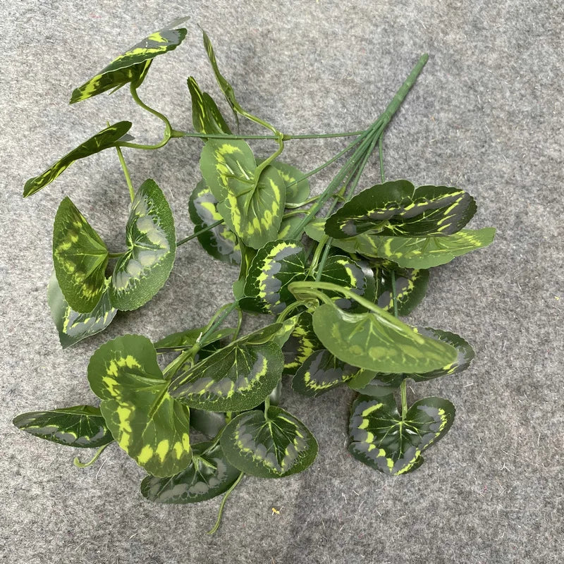 Artificial Plants Branch Artificial Ivy Leaf Artificial Green Leaves Fake Greenery Plants Fork for Home Office Party Decor