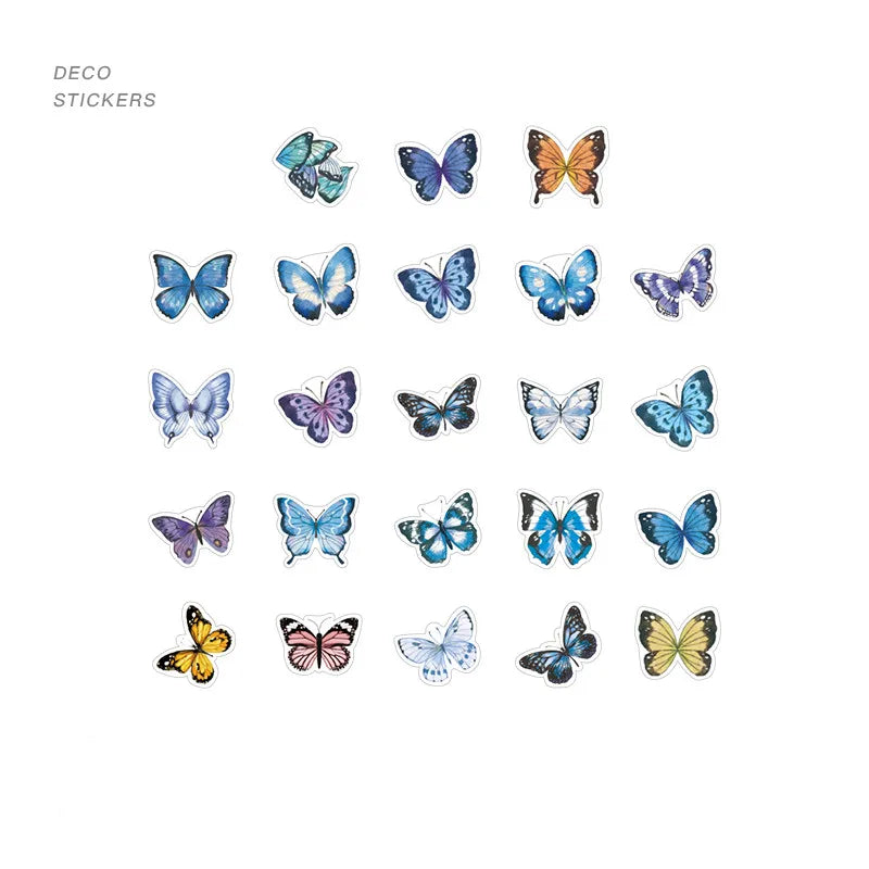 46pcs Per Pack Old Time Series Mini Boxed Stickers Retro Scrapbook Diary Sticker Set Notebook DIY Phone CaseLabel