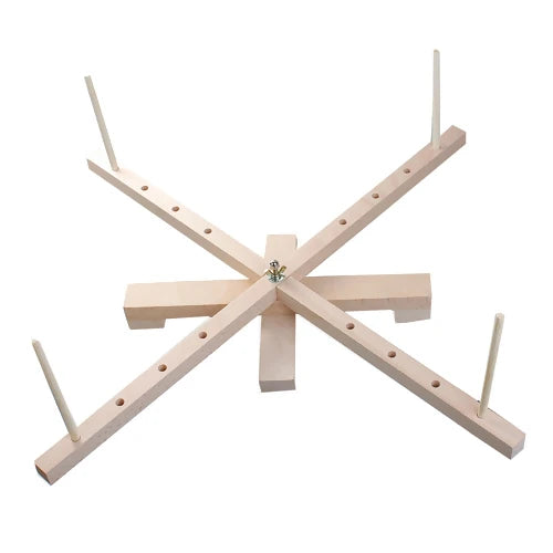 1 PCs Wooden Swift Yarn Winder String Wool Winder Holder Umbrella Hand-Operated Knitting Needle Yarn Craft Skein Winder Tools