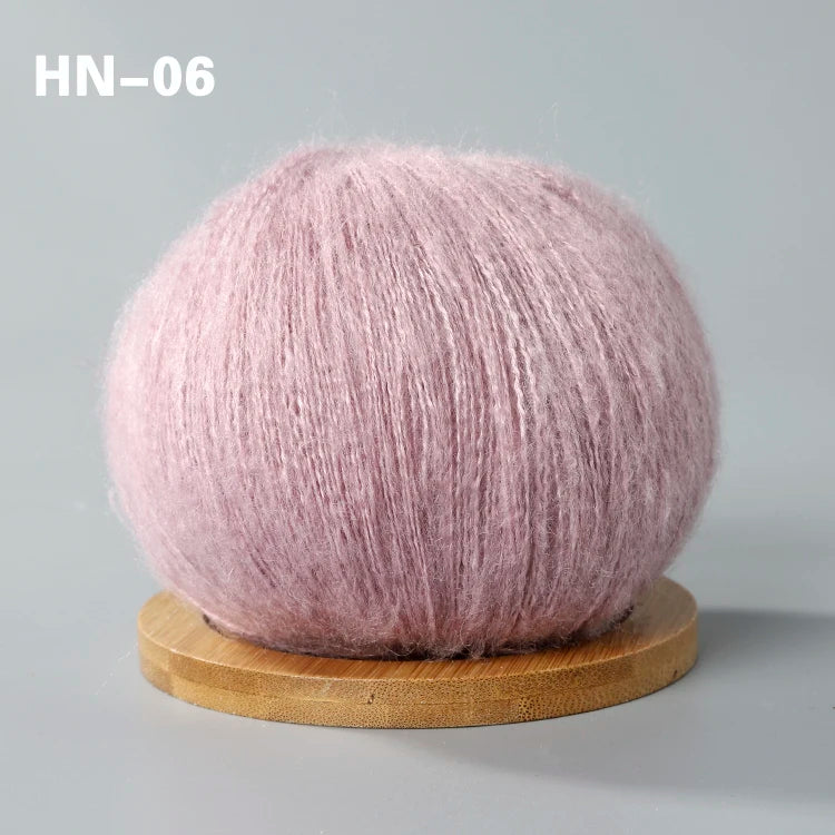 250g Crochet Mohair Yarn For Knitting Sweater Shawl Skin-Friendly Baby Wool Lace Thread ilos para tejer dedelgado Yarns 5pcs