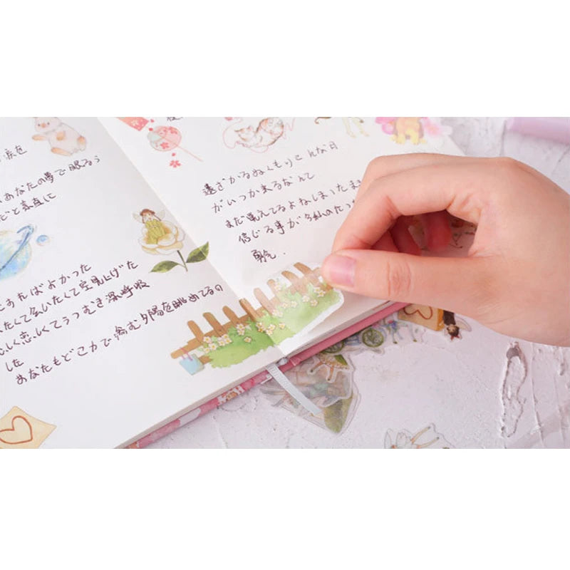 40 Pcs/pack Pretty Flower Series Paper Stickers Japanese Style Scrapbook Netbook Sticker Student Favor Factory Directly